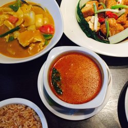 Fat Buddha Asian Kitchen - Nice fried tofu (authentic taste), but soup and Malay chicken was just so-so.