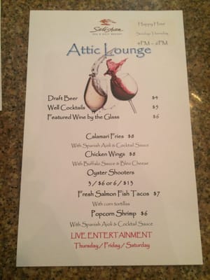 Menu photo 4 The Attic Lounge Gleneden Beach, OR Menu photo 4 The Attic Lounge Gleneden Beach, OR