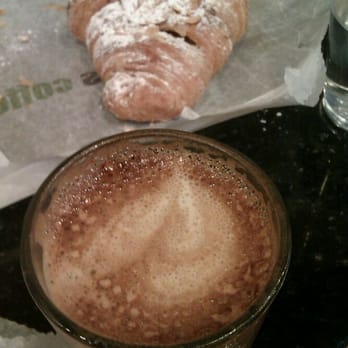 Gregorys Coffee - Cortado and almond croissant - Coffee & Tea Near Me - New York, New York Gregorys Coffee - Cortado and almond croissant - Coffee & Tea Near Me - New York, New York