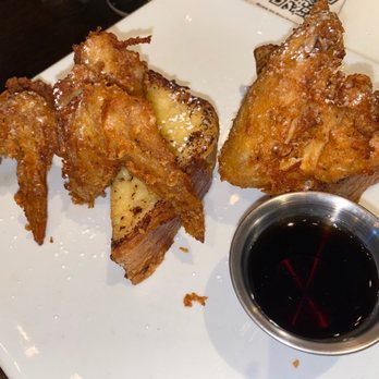 MAX's Wine Dive - Crème Brûlée French Toast with Chicken - Wine Bars Near Me - Houston, Texas MAX's Wine Dive - Crème Brûlée French Toast with Chicken - Wine Bars Near Me - Houston, Texas