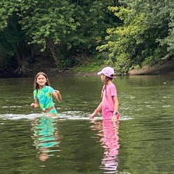 White River Canoe Company - Grandkids loved getting in the river. So cool