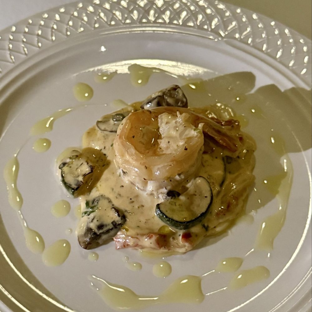 Arrabiata Steakhouse Restaurant - Lobster Ravioli with prawns on top - Italian Near Me - Ivins, Utah