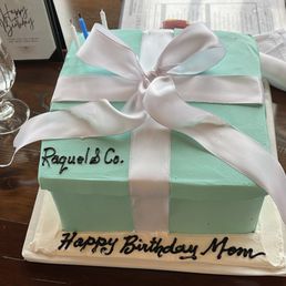 Tiffany & Co. Box themed Birthday Cake