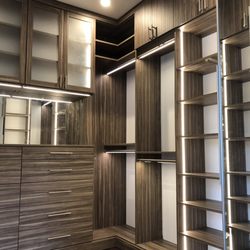 Quality Custom Closets - Master bedroom closet.
