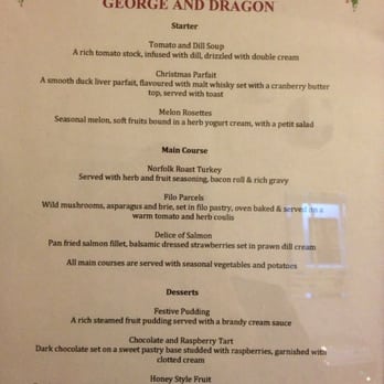 George & Dragon - Christmas menu - Pubs Near Me - Hitchin, HRT George & Dragon - Christmas menu - Pubs Near Me - Hitchin, HRT