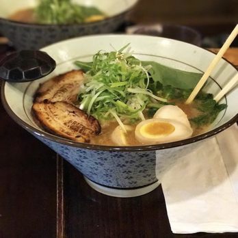 Menya Sandaime - Tonkatsu Ramen with an extra egg - Ramen Near Me - Fort Lee, New Jersey