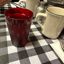 Gracie's Kitchen - Cranberry juice and coffee