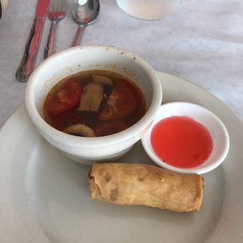 Nara Thai - Lunch comes with soup and fried spring roll. - Thai Near Me - Humble, Texas Nara Thai - Lunch comes with soup and fried spring roll. - Thai Near Me - Humble, Texas