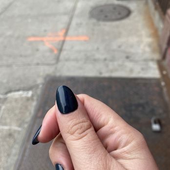 Pure Nail Salon - Finished gel extension mani, almond shape - Nail Salons Near Me - Brooklyn, New York Pure Nail Salon - Finished gel extension mani, almond shape - Nail Salons Near Me - Brooklyn, New York