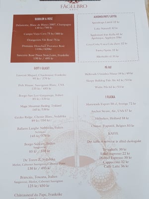 Menu photo 2 Fågelbro Krog Värmdö, AB Menu photo 2 Fågelbro Krog Värmdö, AB