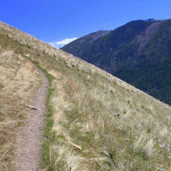 Mount Jumbo - Summit trail, looking into Hellgate Canyon, April 2013 - Hiking Near Me - Missoula, Montana