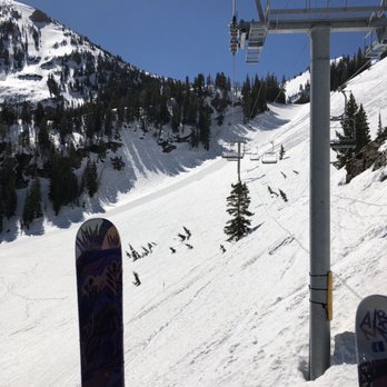 Snowbird - Off Peruvian lift on a spring day 2019. - Ski Resorts Near Me - Snowbird, Utah