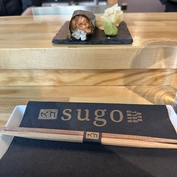 Sugo Hand Roll Bar - Salmon hand roll, was my favorite - Sushi Bars Near Me - Seattle, Washington Sugo Hand Roll Bar - Salmon hand roll, was my favorite - Sushi Bars Near Me - Seattle, Washington