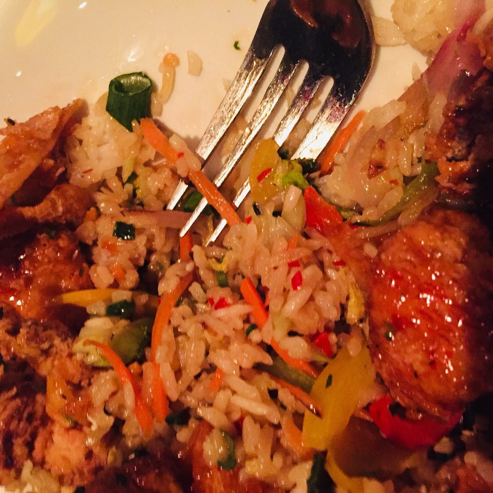 Milestones Restaurants - a plate of food with meat and rice - Comfort Food Near Me - Sudbury, Ontario