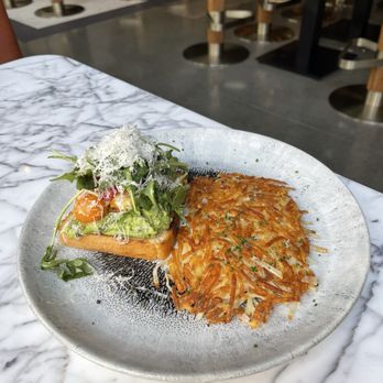 The Pressroom - Life Is Short, Have An Aff-vocado Toast - avocado toast with hashbrowns - Cocktail Bars Near Me - San Jose, California The Pressroom - Life Is Short, Have An Aff-vocado Toast - avocado toast with hashbrowns - Cocktail Bars Near Me - San Jose, California