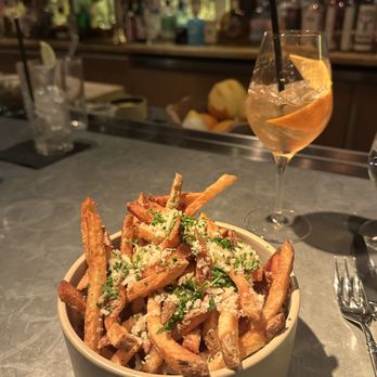 Magdalena A Maryland Bistro - Truffle parmesan fries and autumn spritz - New American Near Me - Baltimore, Maryland