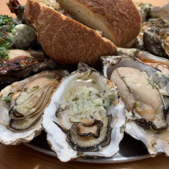 The Marshall Store - Barbecued oysters with garlic butter - Seafood Near Me - Marshall, California The Marshall Store - Barbecued oysters with garlic butter - Seafood Near Me - Marshall, California