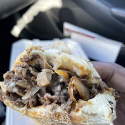 Buffalo Philly's - 12 inch cheesesteak w/ onions, mushrooms only