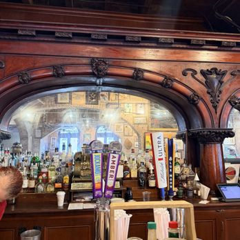 Cafe Maspero - The mirror behind the bar - Cajun/Creole Near Me - New Orleans, Louisiana