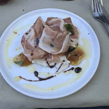 Tuscany Restaurant - Prosciutto and buratta with pear. OMG!! - Pizza Near Me - Bowen Island, British Columbia Tuscany Restaurant - Prosciutto and buratta with pear. OMG!! - Pizza Near Me - Bowen Island, British Columbia