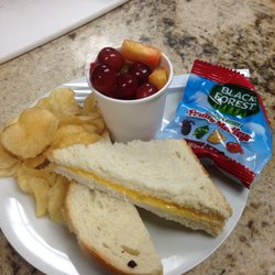 The Medina Street Vault - Kids meals feature Grilled Cheese, PB&J or Ham and Cheese alongside applesauce or a fruit cup, chips and a treat!