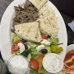 Athens Family Restaurant - Gyro platter, the meat is super flavorful!