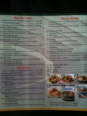 Menu photo 3 Thai Natong Boondall, QLD