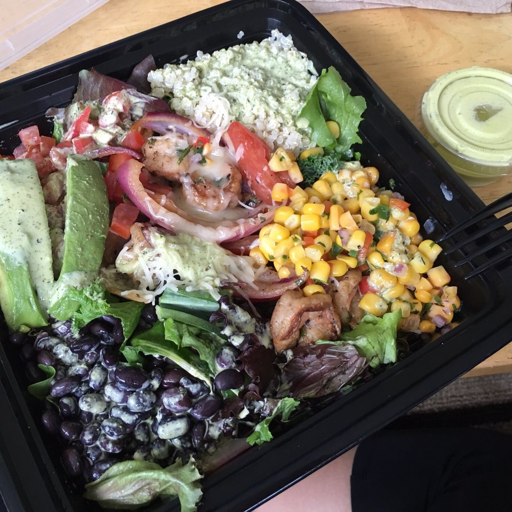 Red Panka - Quinoa salad. With shrimp - Peruvian Near Me - Redlands, California