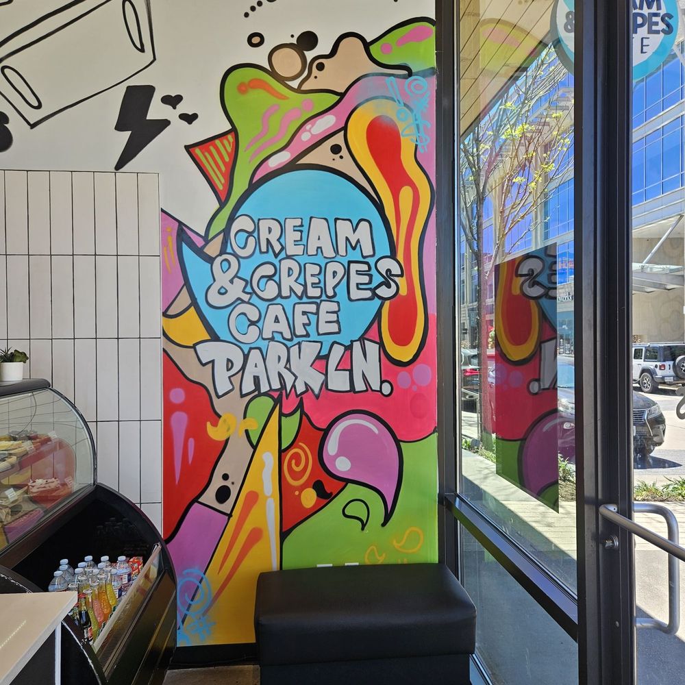 Cream & Crepes Cafe - Inside - Ice Cream & Frozen Yogurt Near Me - Dallas, Texas