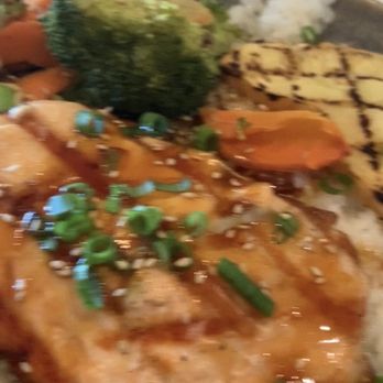 Pacific Catch - My  Hawaiian teriyaki bowl with cooked salmon - Seafood Near Me - Dublin, California
