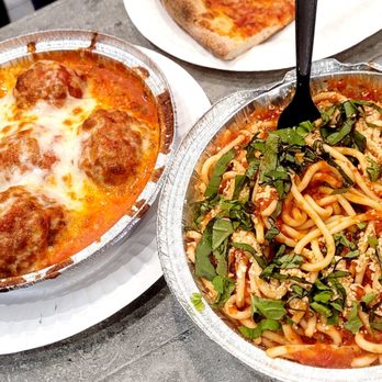 Buonasera - Side of meatballs and pasta! Very generous potions - Pizza Near Me - Del Mar, California Buonasera - Side of meatballs and pasta! Very generous potions - Pizza Near Me - Del Mar, California