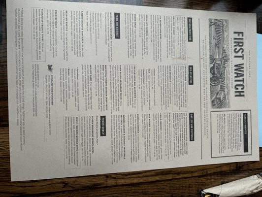 Menu photo 6 First Watch Ft Myers, FL