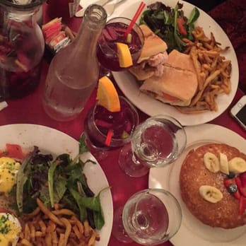 CAFÉ LULUc - Salmon Benedict $13.5, turkey Gouda sandwich $13.5, infamous pancakes $11, 1L sangria $18 - French Near Me - Brooklyn, New York CAFÉ LULUc - Salmon Benedict $13.5, turkey Gouda sandwich $13.5, infamous pancakes $11, 1L sangria $18 - French Near Me - Brooklyn, New York