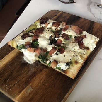 The Warbler - Ramp and Bacon Flatbread. Smokey as a campfire, and absolutely delicious. - Pasta Shops Near Me - Chicago, Illinois