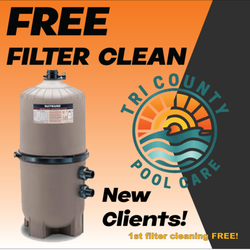 Tri County Pool Care - 1st filter clean FREE on us! Only for new clients. Contact us for more details!