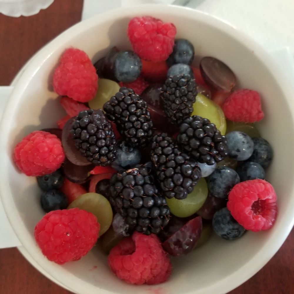 Blue Moose Cafe - Fresh berries!!!! Awesome. - Coffee & Tea Near Me - Morgantown, West Virginia