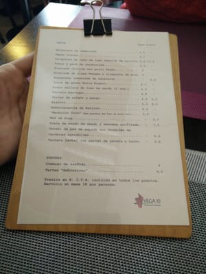 Menu photo 1 Vega 10 Seville, SE