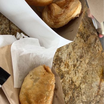 Panaderia Lemy - Empanada, two donuts. - Bakeries Near Me - Levittown, Puerto Rico