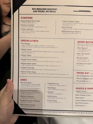 Menu photo 8 The Angry Butcher Las Vegas, NV Menu photo 8 The Angry Butcher Las Vegas, NV