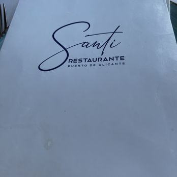 Santi - The menu - Spanish Near Me - Alicante, A