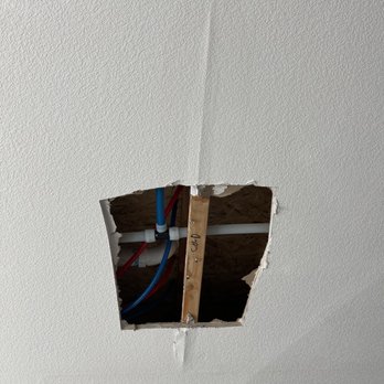All American Plumbing - Had to cut the ceiling's drywall to find the leak - Plumbing Near Me - Poway, California