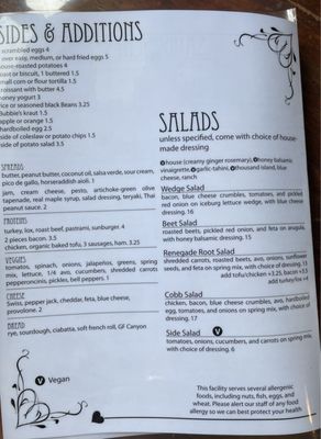 Menu photo 1 The Ridge Cafe North San Juan, CA