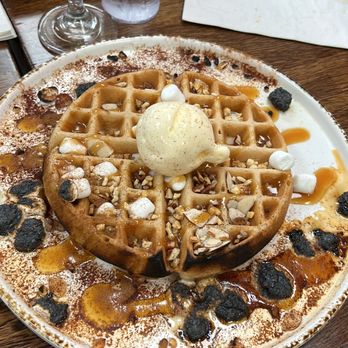 Madres Brunch - I forgot the name but this dish had me feeling Boozy lol - Breakfast & Brunch Near Me - Whittier, California