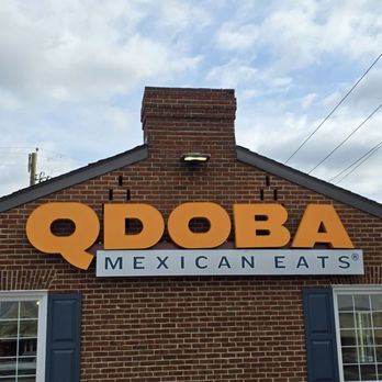 QDOBA Mexican Eats - The outdoor building sign of the new QDOBA Mexican Eats across the street from Towers Shopping Center in Roanoke, Virginia. - Mexican Near Me - Roanoke, Virginia