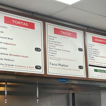Los Burritos Tapatios - One half of the menu. - Mexican Near Me - Lombard, Illinois Los Burritos Tapatios - One half of the menu. - Mexican Near Me - Lombard, Illinois