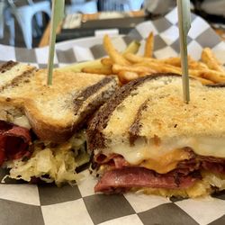 Teleli Golf Club - Pastrami Ruben sandwich with fries