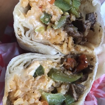 Cancun Mexican & Seafood - Surf and Turf burrito.  Fantastic flavors here. - Seafood Near Me - Encinitas, California
