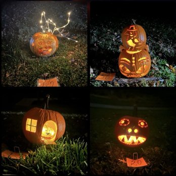 Font Hill Park - Four of the carved pumpkins - Parks Near Me - Ellicott City, Maryland