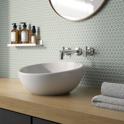 Floor Art - Roca mint penny splash