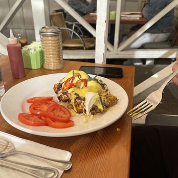 Shorehouse Kitchen - Pork pablano eggs Benedict - Breakfast & Brunch Near Me - Carlsbad, California